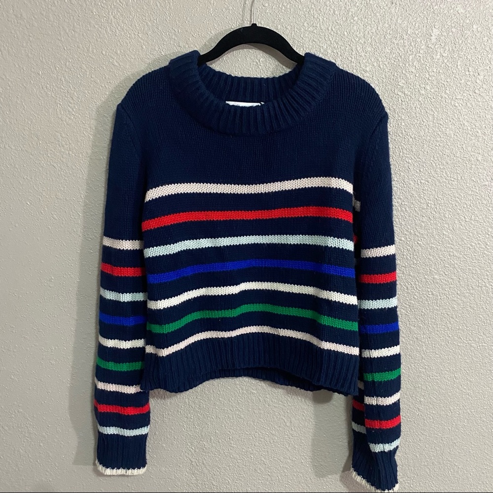 La Ligne Navy Striped Crewneck Sweater (wool and cashmere)